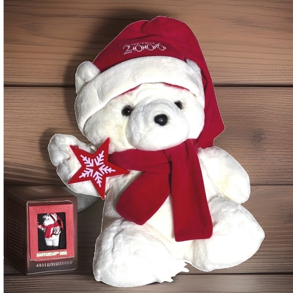 Macy's Dayton Hudson Santabear 2006 Santabear Plush & Ornament Set